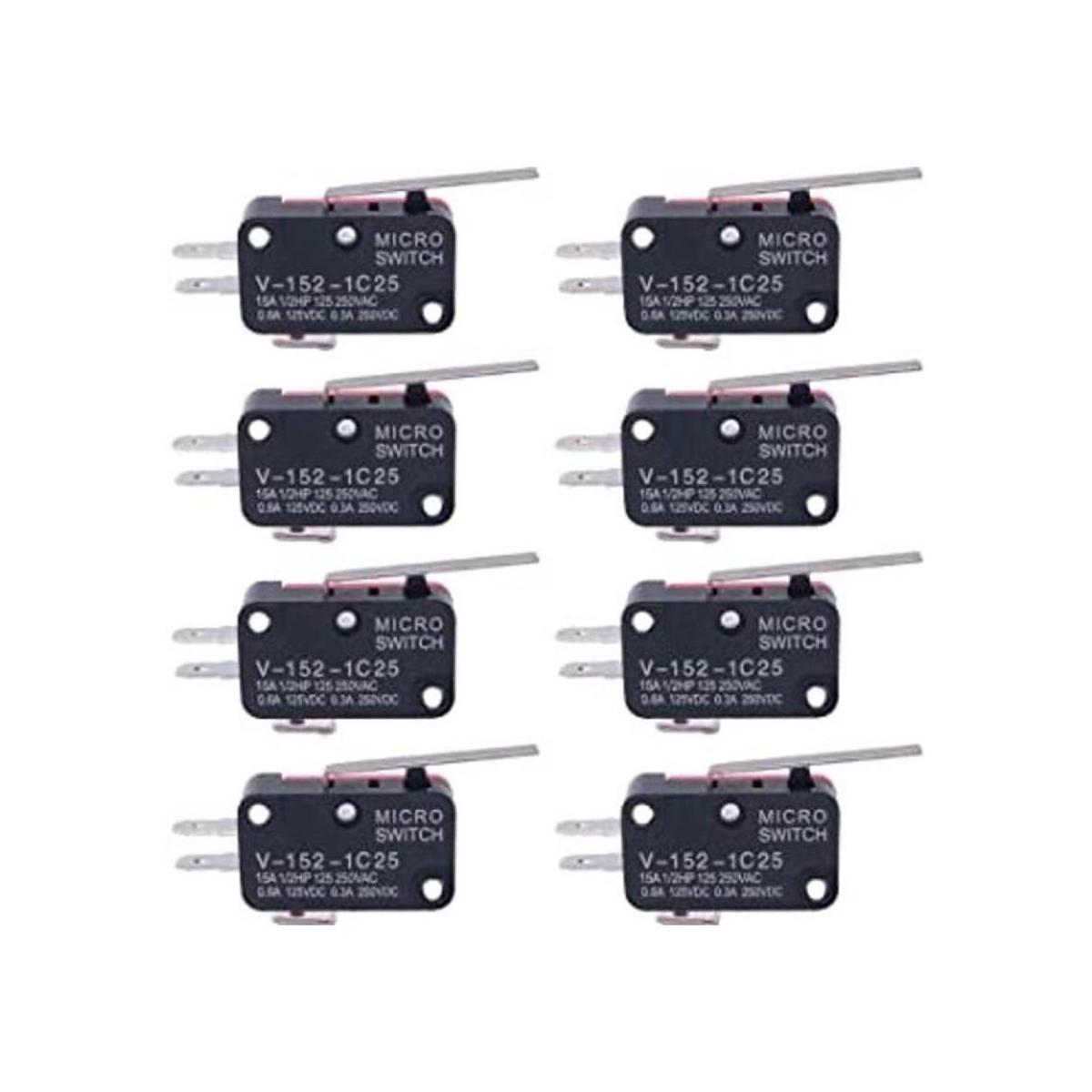 taiss 10pcs x no nc momentáneo Bisagra Palanca miniatura