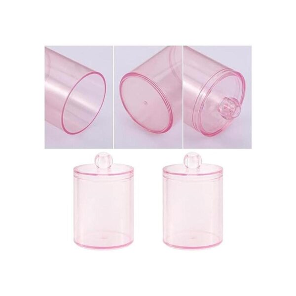 Tbestmax Paquete de 2 tarros de baño con soporte Qtip para