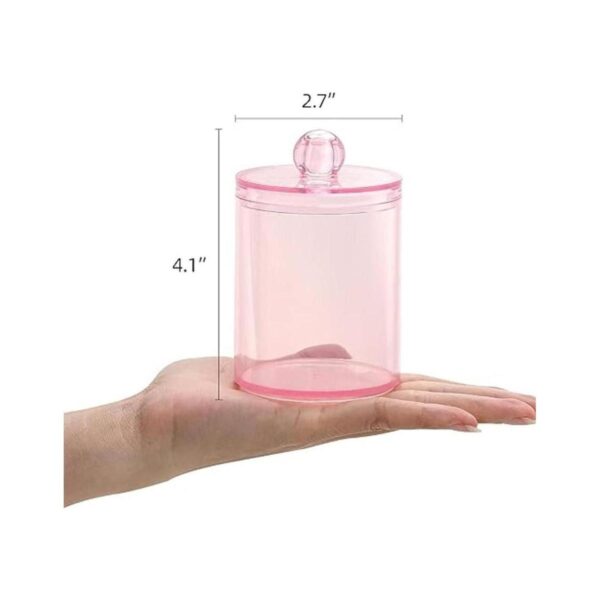 Tbestmax Paquete de 2 tarros de baño con soporte Qtip para