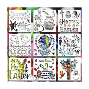 9 plantillas de pintura de Pascua Huevos de Pascua_1