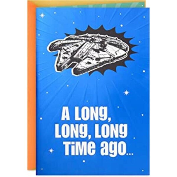 Hallmark Tarjeta de cumpleaños divertida de Star Wars con_1