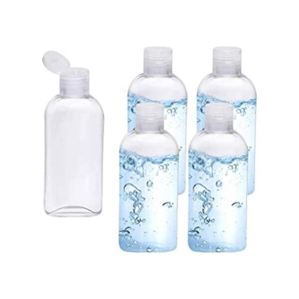 Botellas vacías de plástico transparente para apretar_1