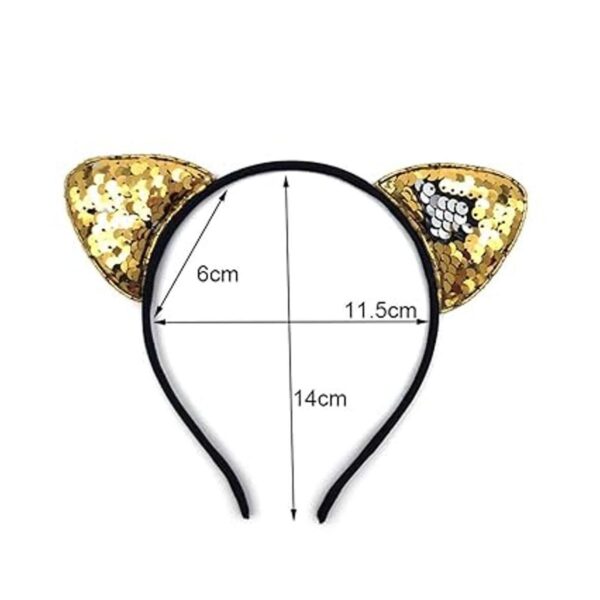 Onwon 6 diademas con purpurina para orejas de gato_2