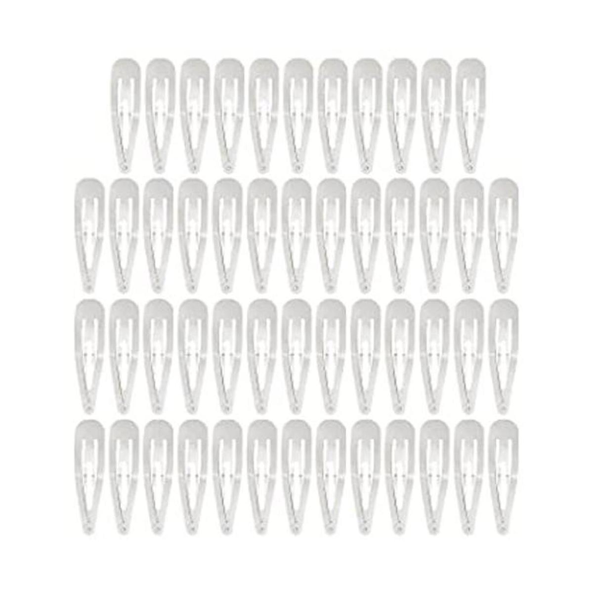 Paquete de 50 pinzas de metal a presión de 3.15 pulgadas y