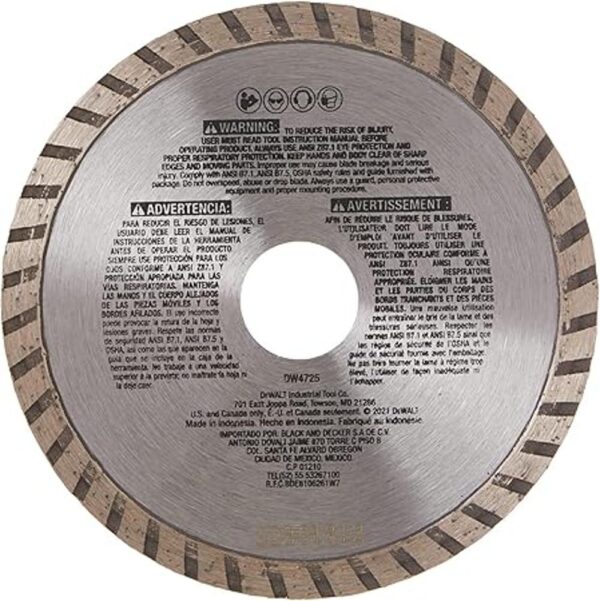 Dewalt Accessories DW472 hoja de albañilería de alto_2