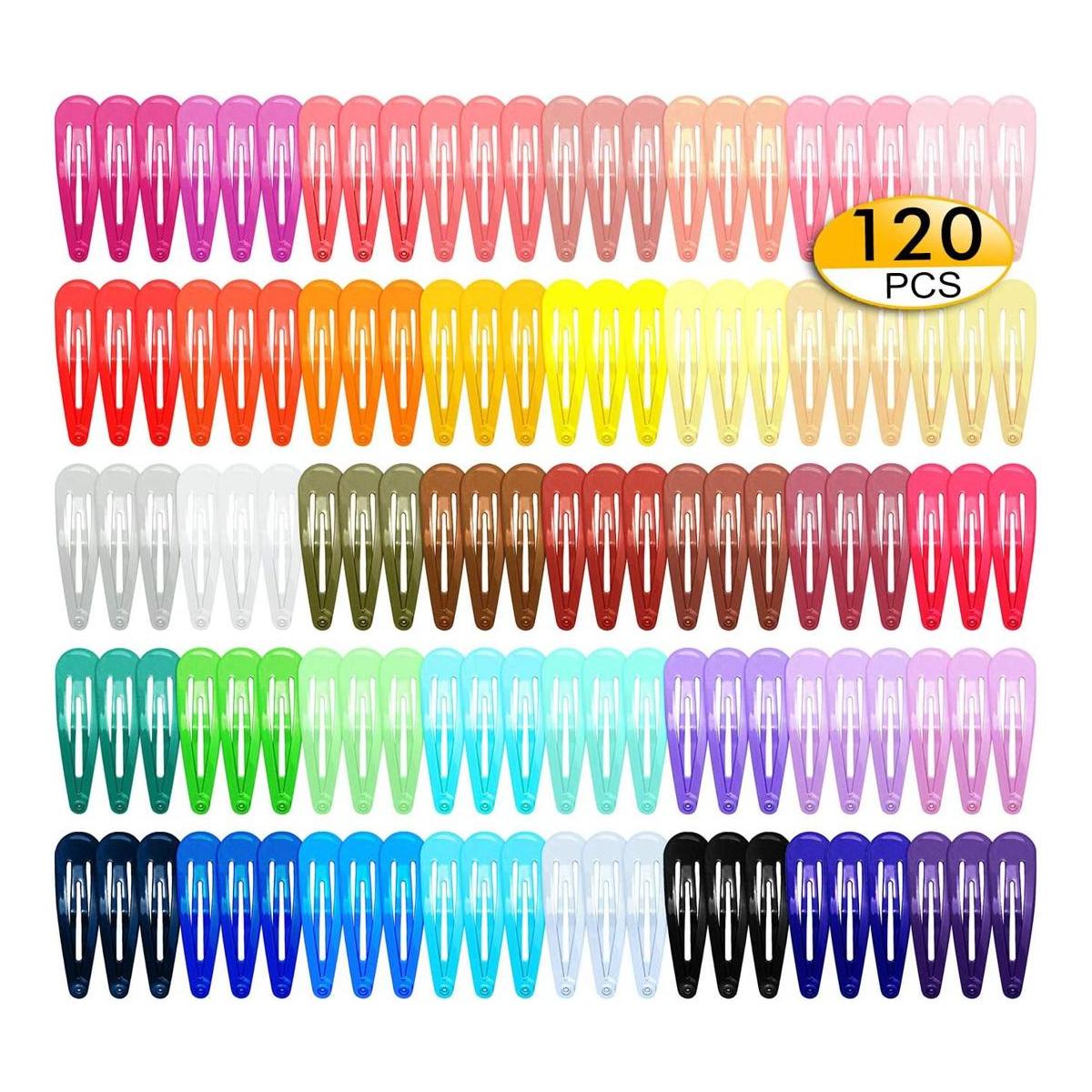 120 pinzas para el cabello pasadores de metal de 2