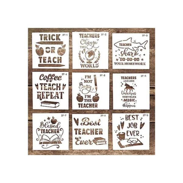 Plantilla decorativa para profesor de bricolaje para_1