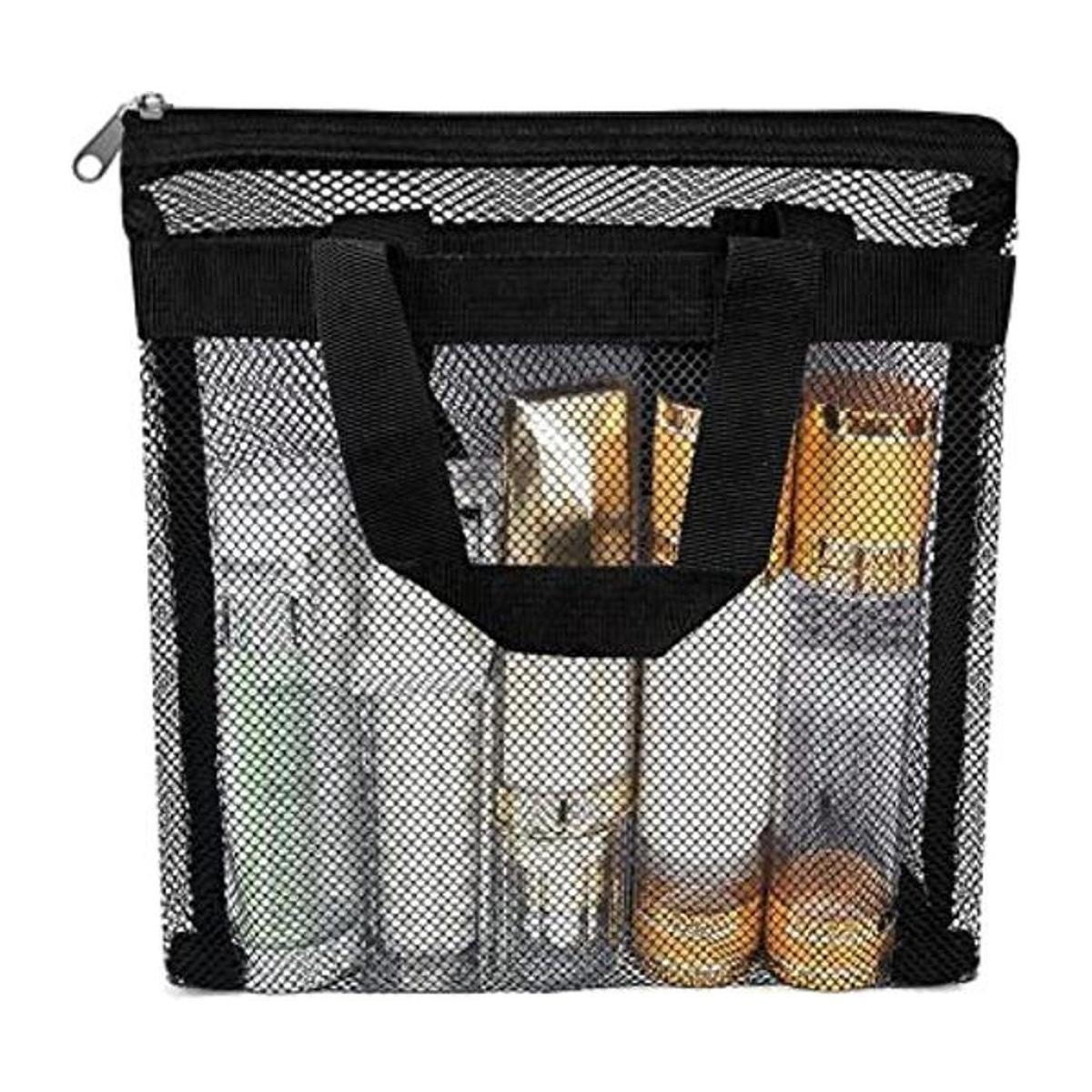 Organizador de ducha portátil de malla para ducha de
