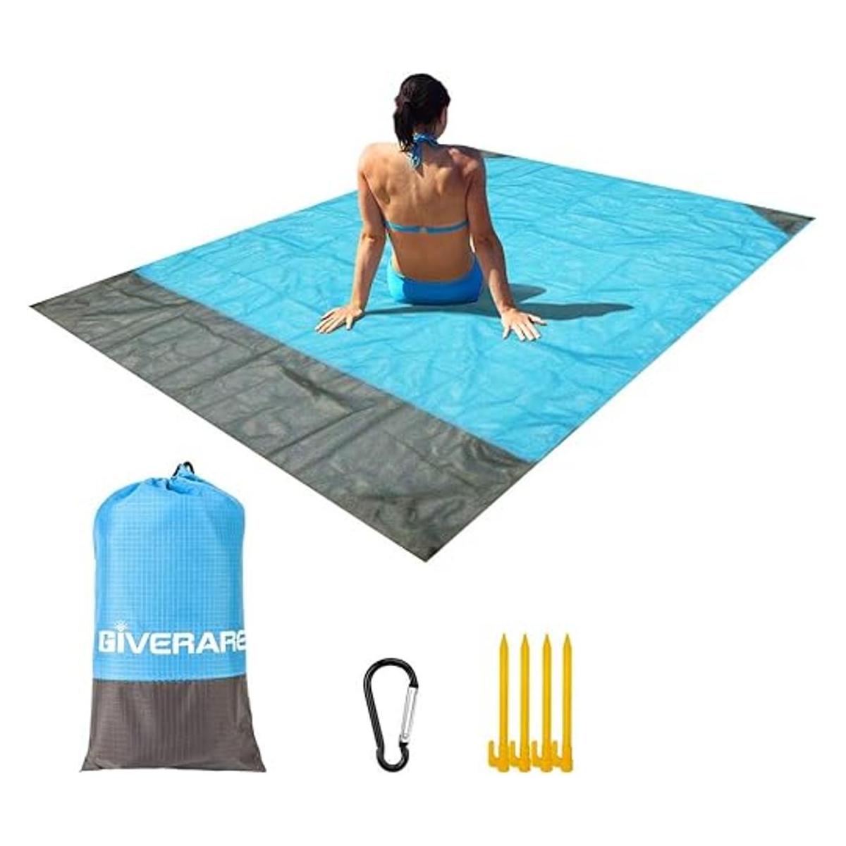 GIVERARE Manta de playa Sandfree manta de picnic
