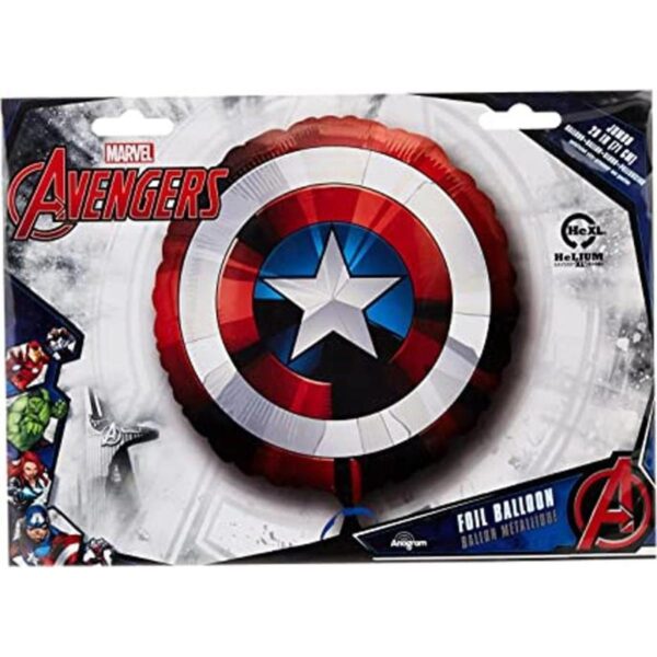 28 Captain America Avengers SHIELD Foil Balloon_1