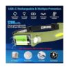 COSOOS Linterna LED recargable lámpara de cabeza_5