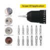 B BOSI TOOLS Juego de 12 extractores de tornillos dañados