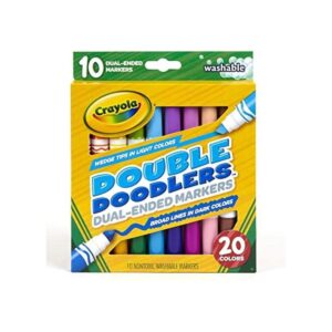 Crayola Marcadores lavables de doble punta línea ancha y_1