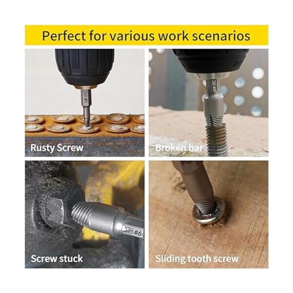B BOSI TOOLS Juego de 12 extractores de tornillos dañados