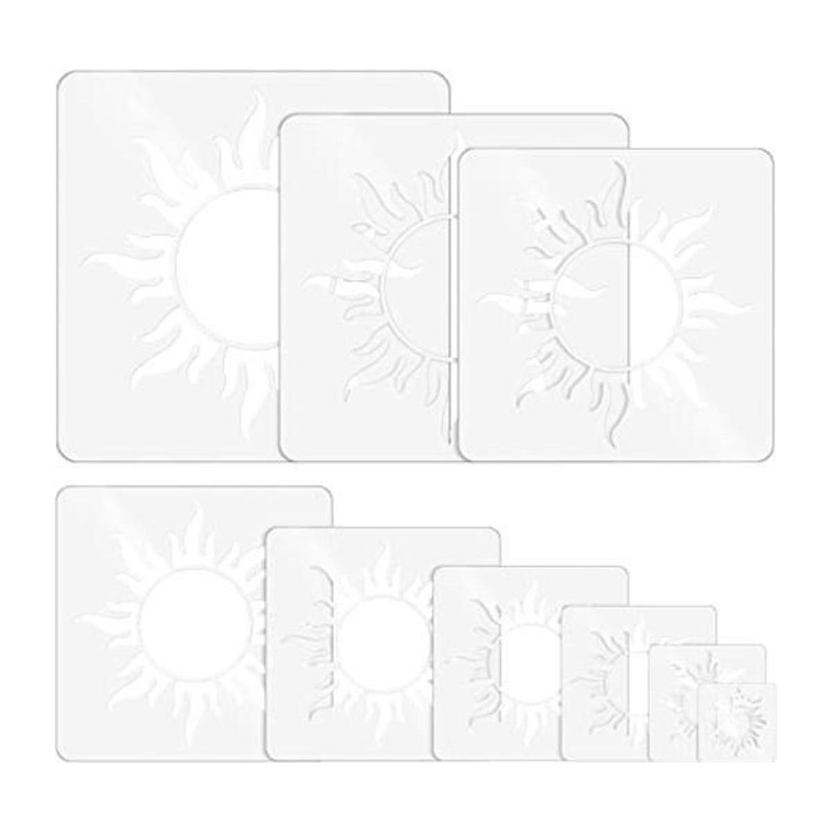 9 plantillas de sol reutilizables para el sol plantillas