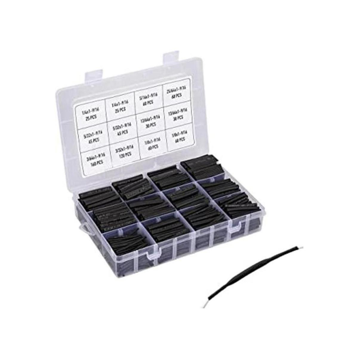 Kit de 720 tubos termorretráctiles envoltura de alambre