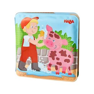 HABA Animal Wash Day Libro de baño mágico Limpiar con_1
