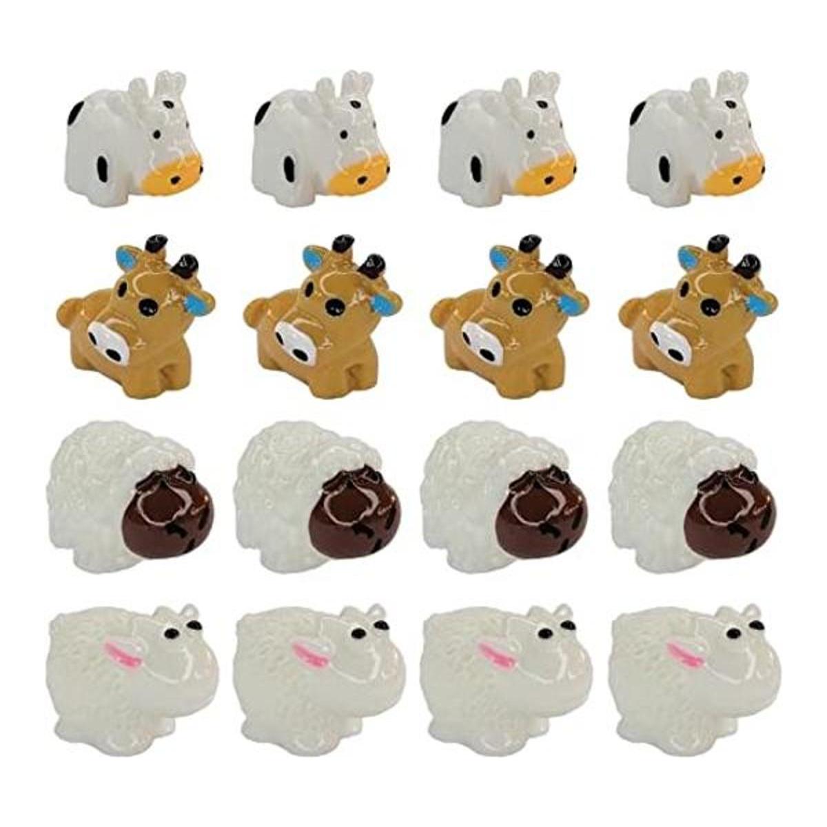 JKanruh 40 piezas de mini animales de resina en miniatura