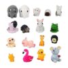 Kbraveo Juego de 45 piezas de mini animales de adorno en