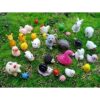 Kbraveo Juego de 45 piezas de mini animales de adorno en