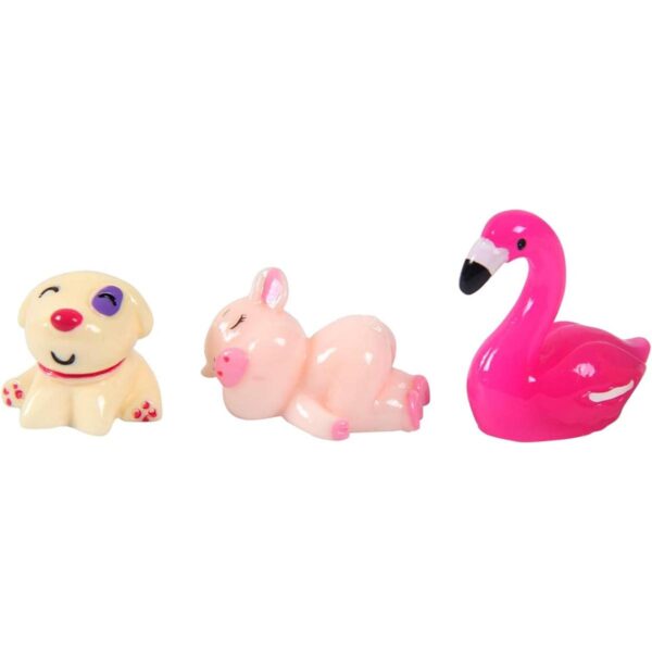 Kbraveo Juego de 45 piezas de mini animales de adorno en