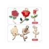 Aylifu 30 dijes de rosas esmaltadas para manualidades