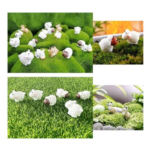 JKanruh 40 piezas de mini animales de resina en miniatura_6