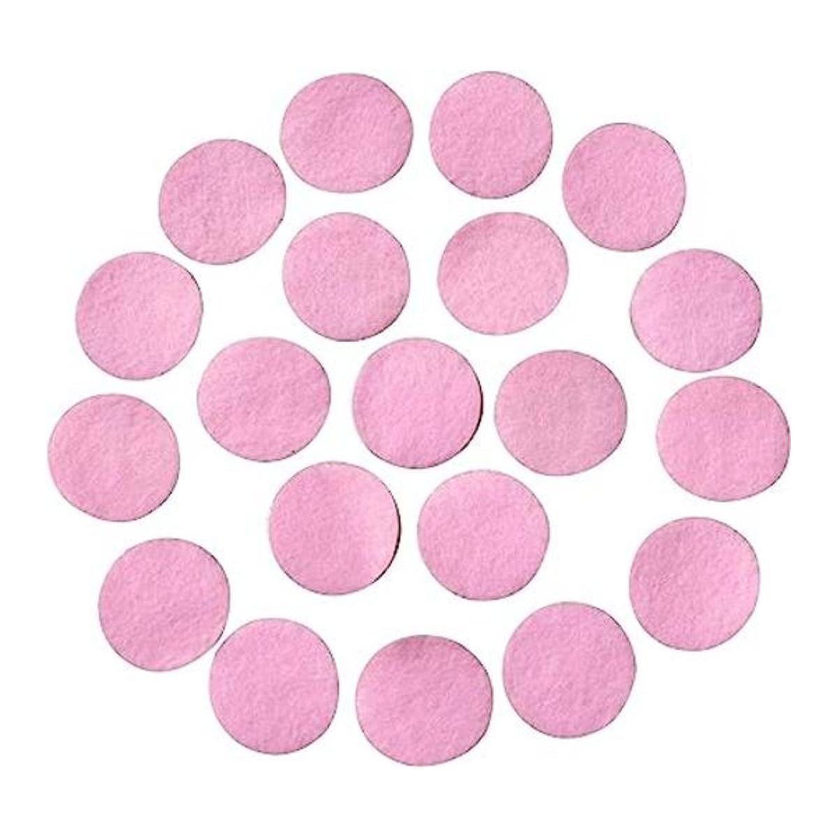 Rosa Fieltro calcomanía Círculos; Paquete de 48 15