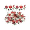Aylifu 30 dijes de rosas esmaltadas para manualidades