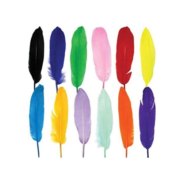 120 plumas de ganso coloridas para manualidades joyería