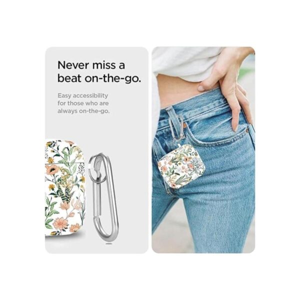 Olytop Funda para AirPods con diseño de flores y_2