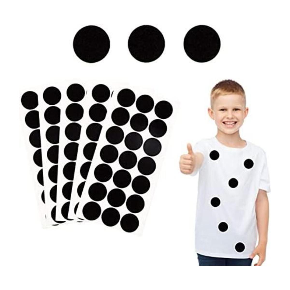 Iceyyyy Más de 100 círculos de fieltro adhesivos negros