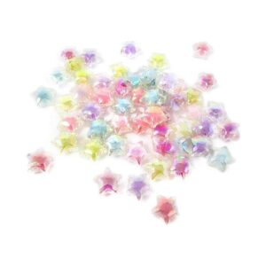 Honbay Cuentas acrílicas brillantes con forma de estrella