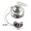 Infusor de té bola de té de malla de acero inoxidable 304