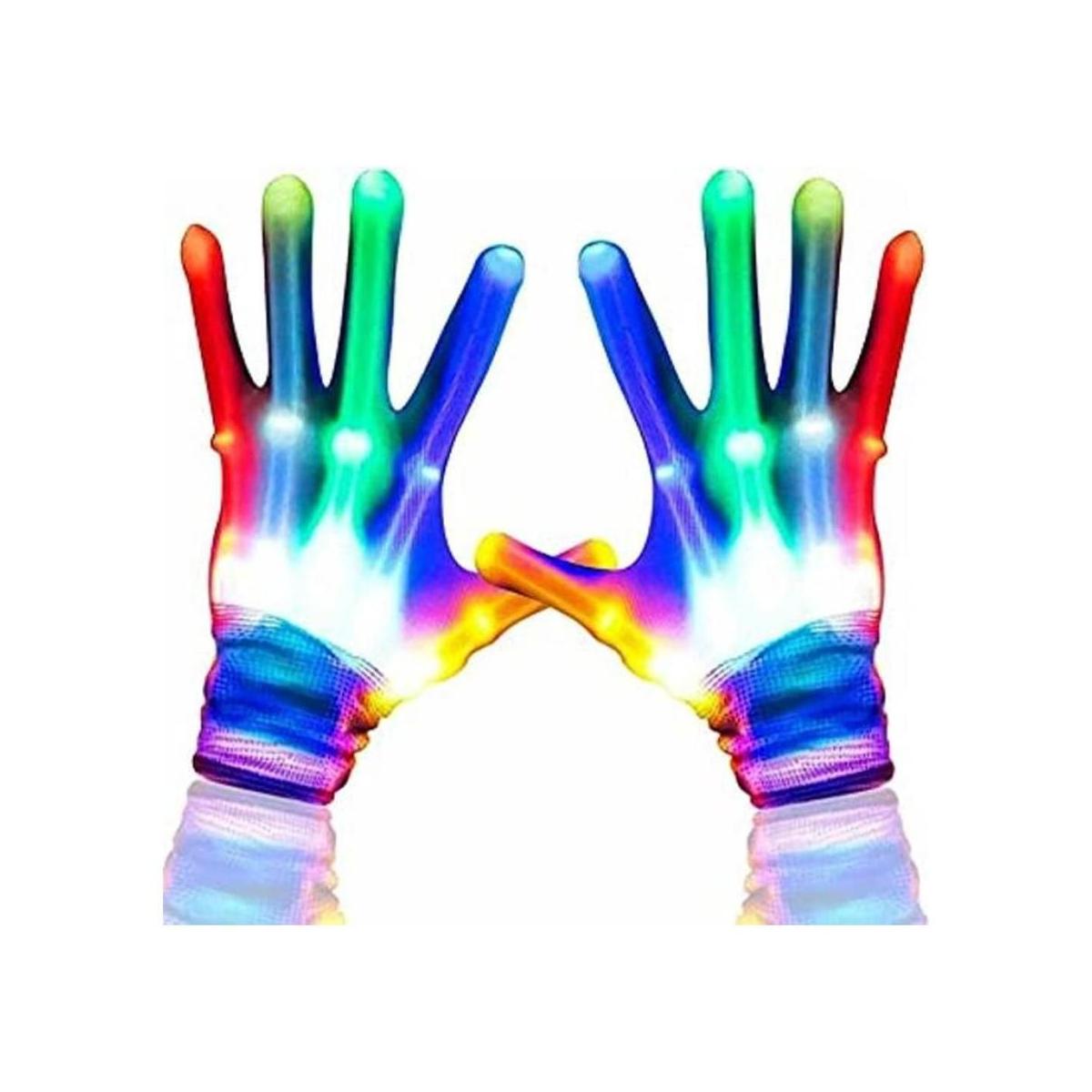 Carlerait Guantes LED para niños y adultos guantes LED