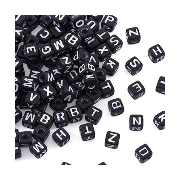 FASHEWELRY 500 cuentas de letras acrílicas de 0.197 x_1