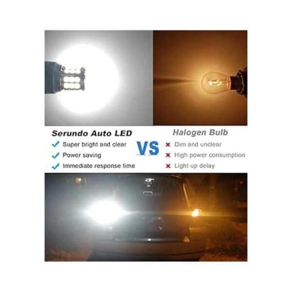 Serundo Auto Bombilla LED 1156 12 V 24 V súper_3