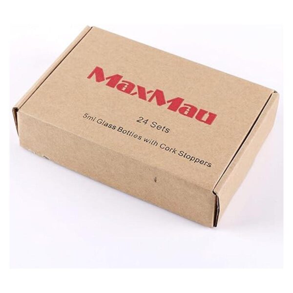 MaxMau 24 juegos de botellas pequeñas de vidrio de 0.2 fl_6