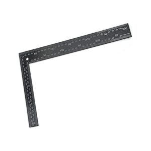 Utoolmart Regla de ángulo recto regla de acero al carbono