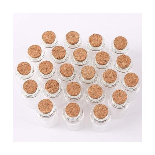 MaxMau 24 juegos de botellas pequeñas de vidrio de 0.2 fl_5
