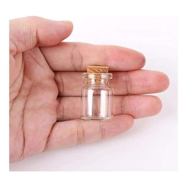 MaxMau 24 juegos de botellas pequeñas de vidrio de 0.2 fl_3