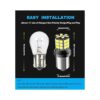 Serundo Auto Bombilla LED 1156 12 V 24 V súper_2
