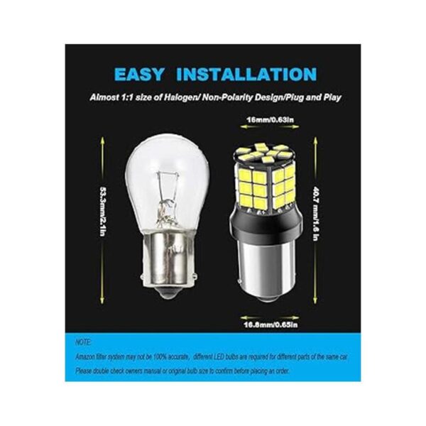 Serundo Auto Bombilla LED 1156 12 V 24 V súper_2