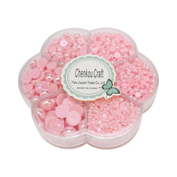 Chenkou Craft 1 caja con 3000 mitades de perlas cuentas_5