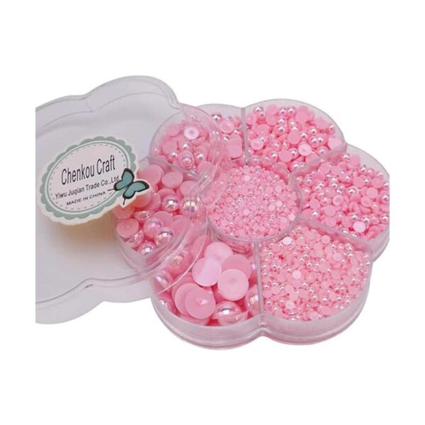 Chenkou Craft 1 caja con 3000 mitades de perlas cuentas_2