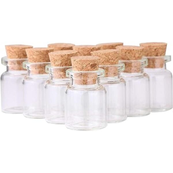 MaxMau 24 juegos de botellas pequeñas de vidrio de 0.2 fl_4