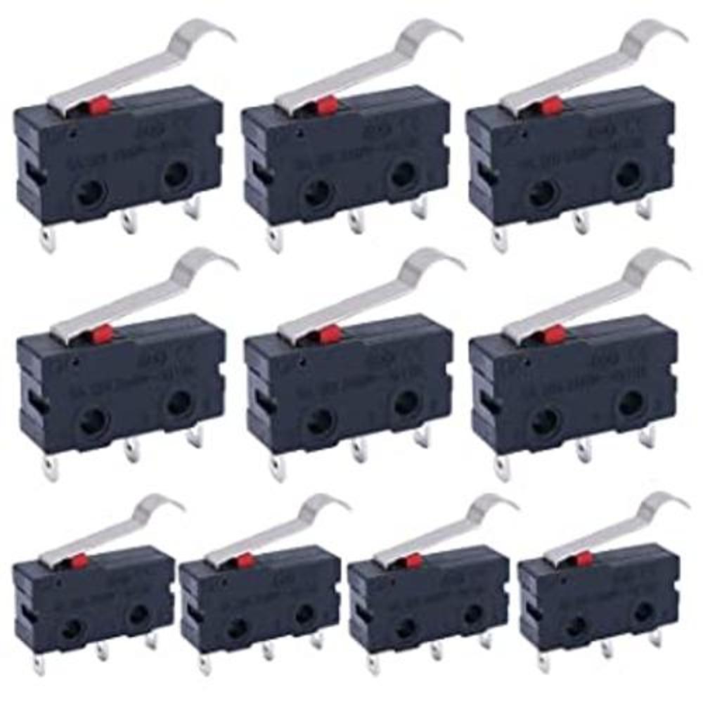 10 piezas mini micro interruptor de límite 5A 125 250V CA