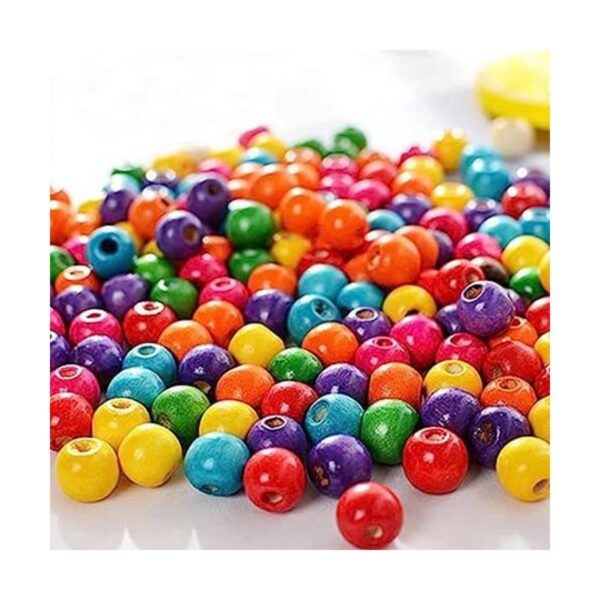 ToBeIT 600 cuentas de madera de colores surtidos de 0.394