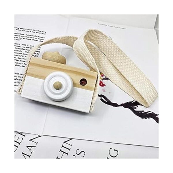 Juguete de madera para bebés mini cámara lindo juguete_2