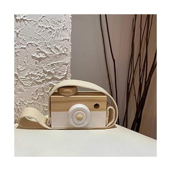 Juguete de madera para bebés mini cámara lindo juguete_6